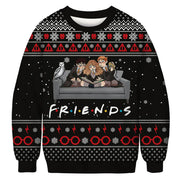 2023 Christmas Digital Print Funny Couple Hoodies