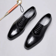 Retro Pointed Business Wedding Shoes for Men