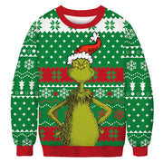 2023 Christmas Digital Print Funny Couple Hoodies