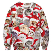 2023 Christmas Digital Print Funny Couple Hoodies