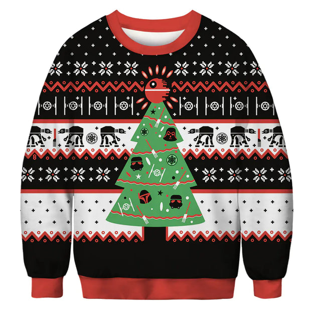 2023 Christmas Digital Print Funny Couple Hoodies