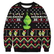 2023 Christmas Digital Print Funny Couple Hoodies
