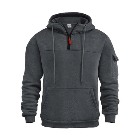 SHAOBGE Early Deals 2024 Camo Hoodie Men Hoodies For Men Y2K MenS Hoodies Quarter Zip Pullover Vintage Workout Running Active Hoodies With Pockets Sweatshirt 1-Dark Gray Xx-Large